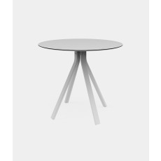 Stack Round column leg dining table Ø90