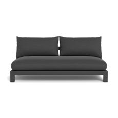 PACIFIC ALUMINUM 2 SEAT ARMLESS SOFA