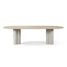 Porto Aluminum Pill Dining Table 108