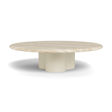 Porto Aluminum Round Coffee Table 48