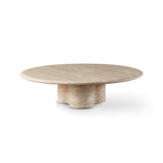 Porto Travertine Round Coffee Table